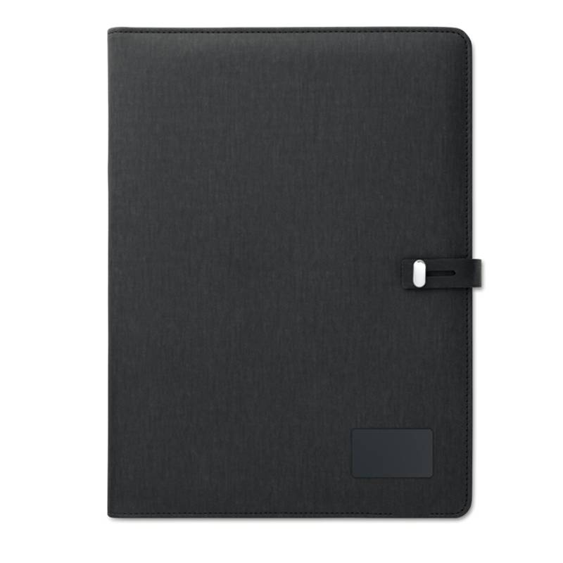 Konferenční desky A4 s bezdrátovou nabíječku a 4000 mAh power bankou, černá Konferenční desky A4 s bezdrátovou nabíječku a 4000 mAh power bankou, černá